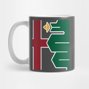 Minimalistic squared Alfa Romeo logo Milano Mug